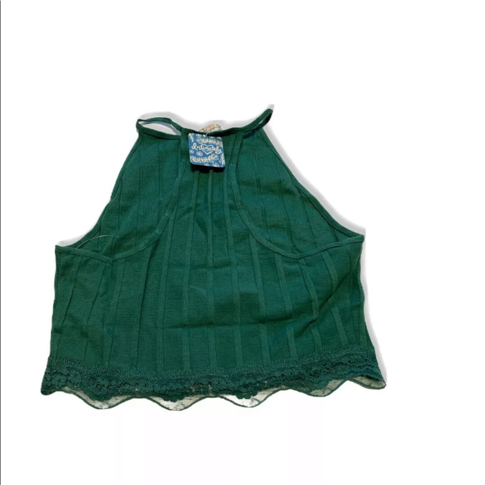 Intimately Free People Womens M Green Crop Top - Picture 2 of 8